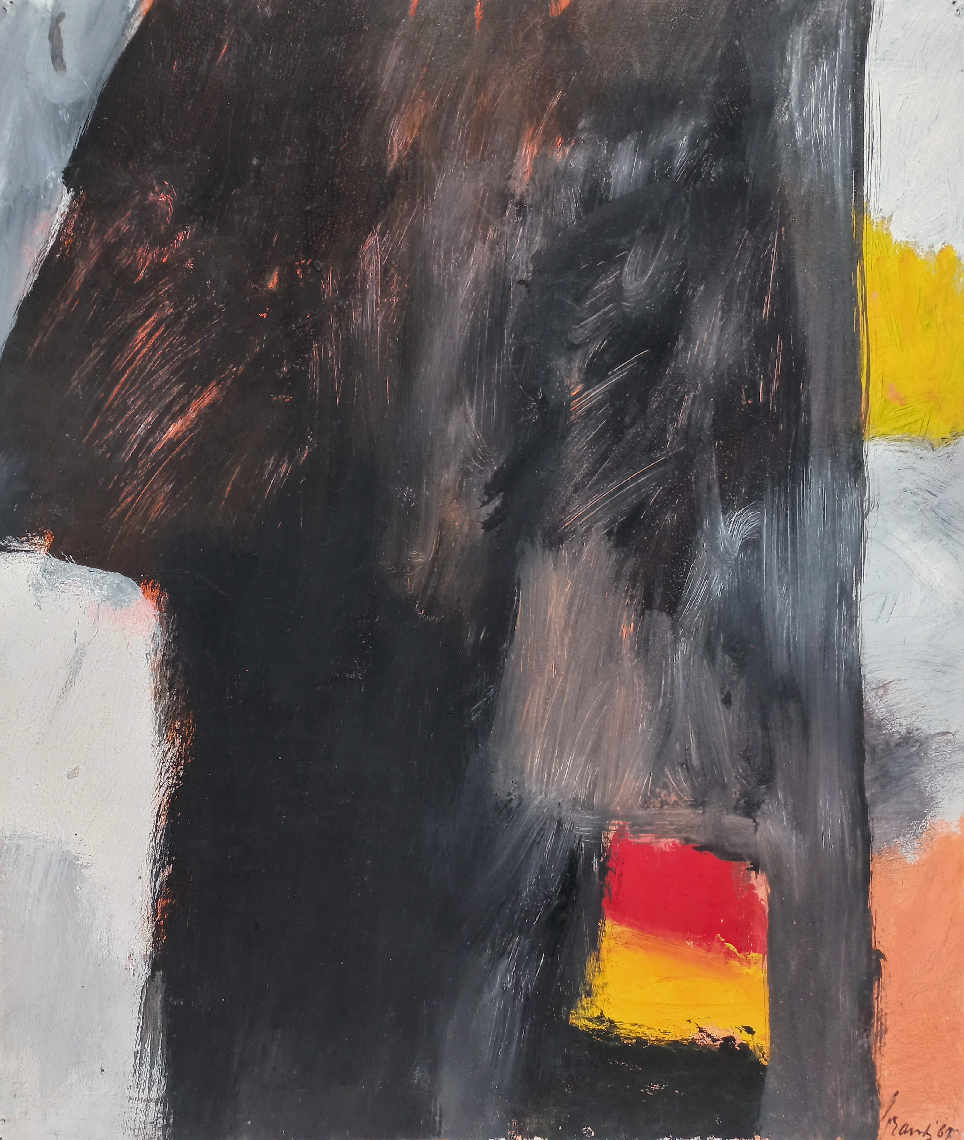 Eugène Brands - The night; a secret - gouache kopen? Bied vanaf 1100!