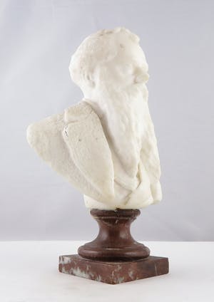 Niet of onleesbaar gesigneerd - Marmer, Buste man met baard kopen? Bied vanaf 1!