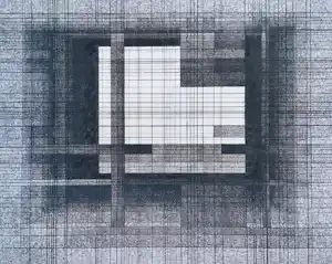 Paul van Gils - Geometrisch abstracte compositie, ets kopen? Bied vanaf 60!