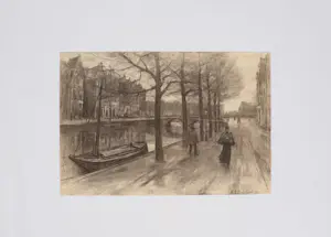 Egbert Schaap - Stadsgezicht van Amsterdam kopen? Bied vanaf 200!