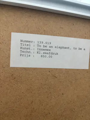 Hans Innemee - To be an elephant, to be a fish kopen? Bied vanaf 140!