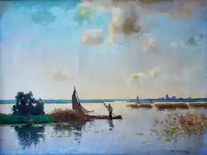 Jan Simon Knikker (sr.) - Polderlandschap verkocht voor € 150!