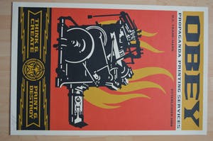 Shepard Fairey - Think & create / Print & destroy. kopen? Bied vanaf 75!