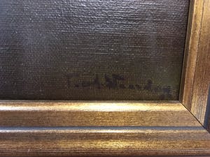Niet of onleesbaar gesigneerd - Olieverf op doek, Stadsgezicht Amersfoort met Koppelpoort - Ingelijst kopen? Bied vanaf 1!