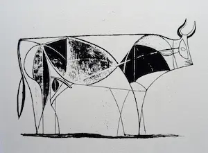 Pablo Picasso - Le Taureau - etat 8 ( 1945 )- Lithographische afdruk uit 1986 kopen? Bied vanaf 95!