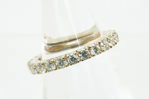 71 - Elegante geelgouden Alliance ring met ca 1.70ct briljant geslepen diamant. kopen? Bied vanaf 880!