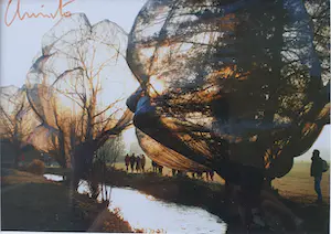 Christo - Artcard "Wrapped Trees" - Ingelijst 22 x 26 cm - Gesigneerd kopen? Bied vanaf 75!