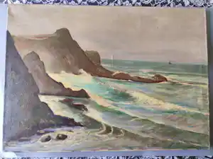 Hendrik van Leeuwen - Zeegezicht kopen? Bied vanaf 80!