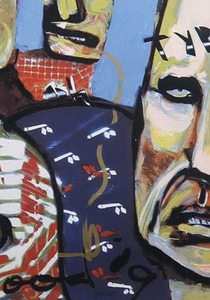 Herman Brood - Zeefdruk, Alfa Bites - Ingelijst kopen? Bied vanaf 150!