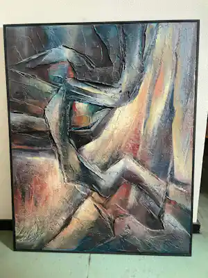 Wim Vellekoop - Abstract werk op canvas kopen? Bied vanaf 100!