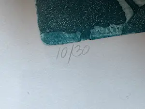 Sjoerd Bakker - Oriëntaals landschap, Kleurenets, 1982, 10/30 kopen? Bied vanaf 30!