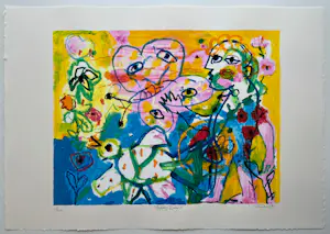 Hans Truijen - handgesigneerde zeefdruk | 'Happy day' | 1993 kopen? Bied vanaf 200!