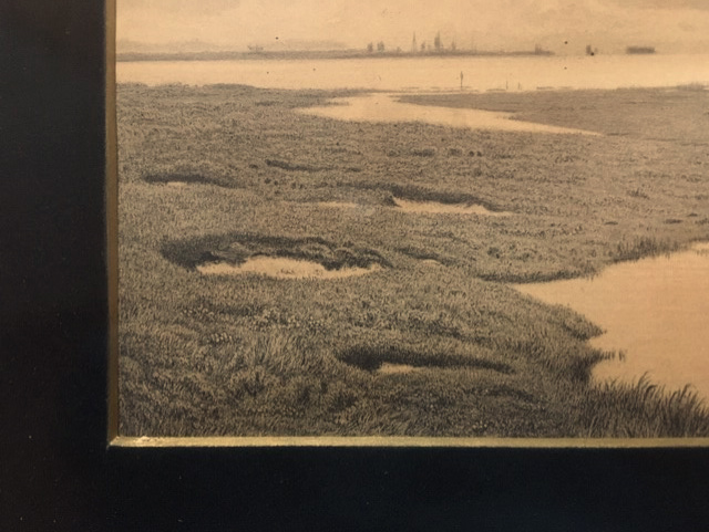 Niet of onleesbaar gesigneerd - Polderlandschap - lithografie kopen? Bied vanaf 1!