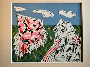Niet of onleesbaar gesigneerd - Spaanse? gesigneerde en genummerde PoP-Art Litho "Rosa Y ..." kopen? Bied vanaf 1!