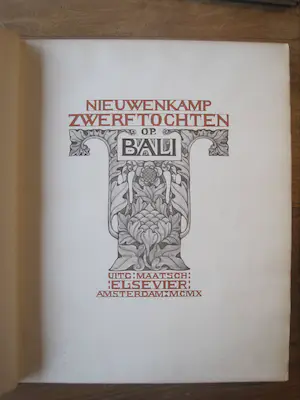 Antiquarisch Boek - WOJ Nieuwenkamp Zwerftochten op Bali. kopen? Bied vanaf 50!