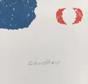 Willem Sandberg - Felicitation, zeefdruk - Gratis verzending! kopen? Bied vanaf 50!
