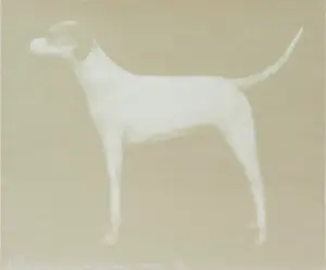 Joe Andoe - Ingelijste zeefdruk: Small Dog (Putty) - 1998 kopen? Bied vanaf 295!