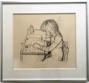 Paul Smolders - Het tekenend meisje verkocht voor € 49!