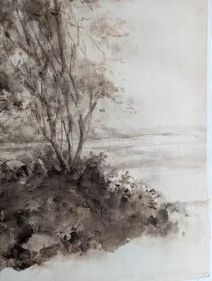 Sierk Schroder - Landschap met bomen kopen? Bied vanaf 80!