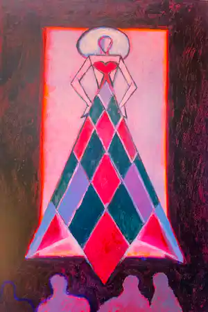 Eric Claus - Ingelijste cristal druk: Colombine(Commedia dell 'arte) - 1999 kopen? Bied vanaf 75!