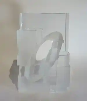 Novy Bor - Han de Kluijver Glaskunstbeurs jaarobject verkocht voor € 100!