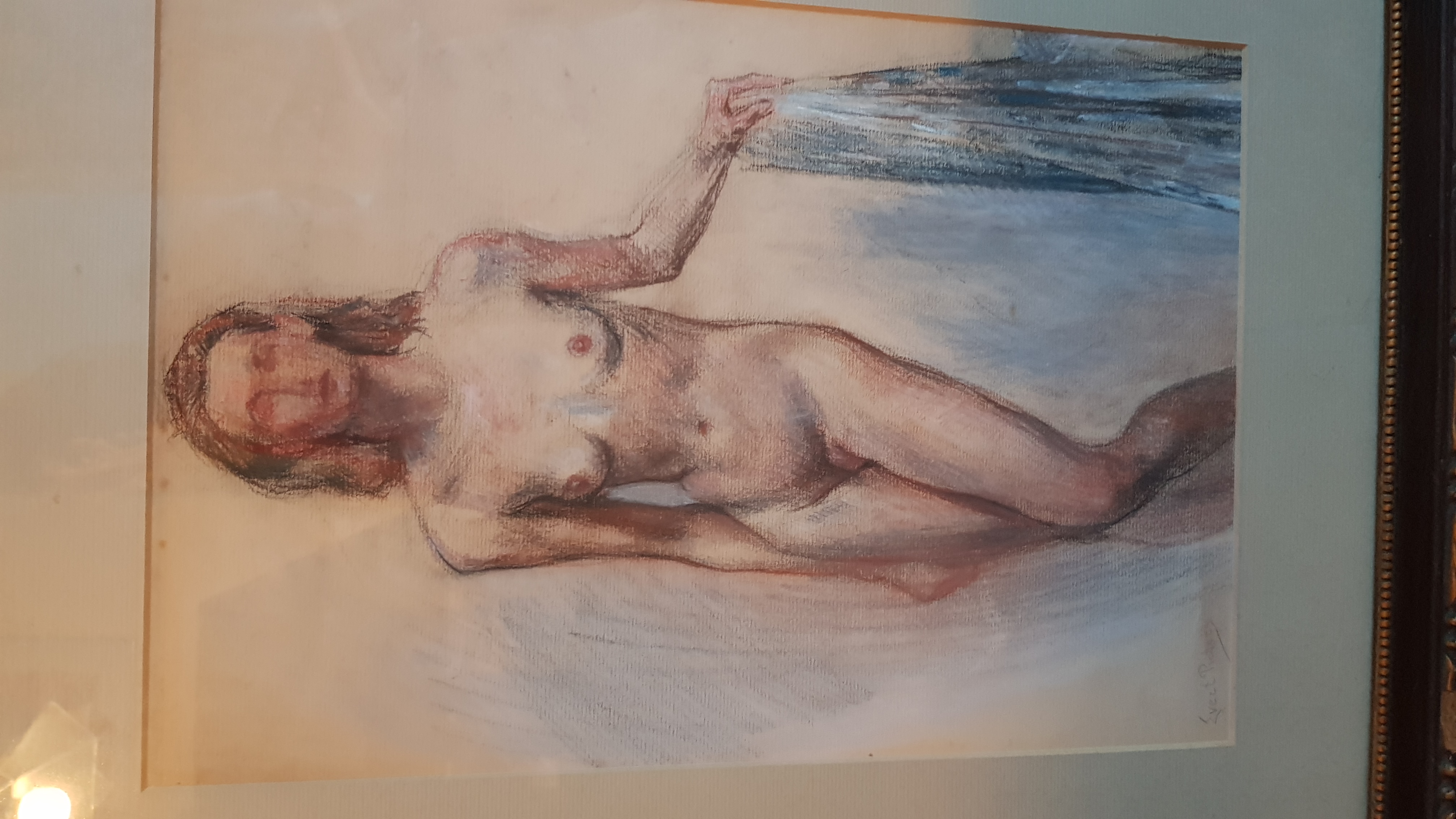 Evert Pieters - model studie van staand naakt verkocht voor € 110!