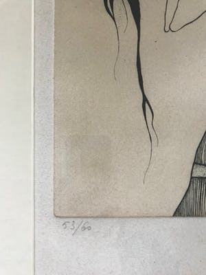 Jef van Tuerenhout - Mooie ets - 1979 - 53/60 kopen? Bied vanaf 95!