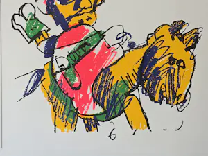 Herman Brood - Man met Paard - Handgesigneerd - 27/200 kopen? Bied vanaf 430!