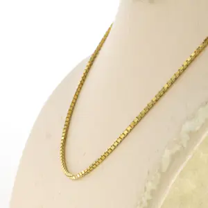 18k geel gouden collier - 42 cm lang kopen? Bied vanaf 260!