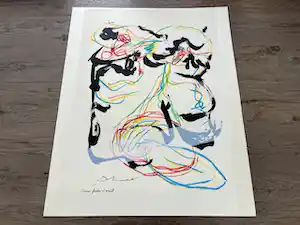 Karel Appel - Duo Pour Pinceau et Crayon - Au vieux vélo kopen? Bied vanaf 300!