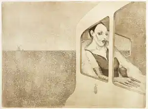 Herman Gordijn - Ets/aquatint, Mona Royce verkocht voor € 240!