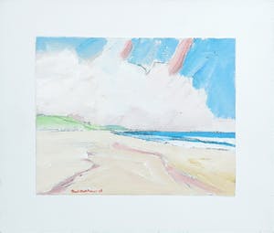 Paul Overhaus - Acryl op linnen, Strand II - Ingelijst kopen? Bied vanaf 50!