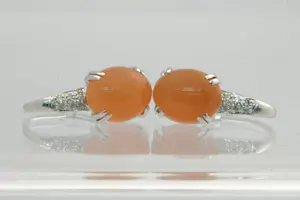 24- Exclusieve set 14Krt wit goud & diamanten oorstekers kopen? Bied vanaf 250!
