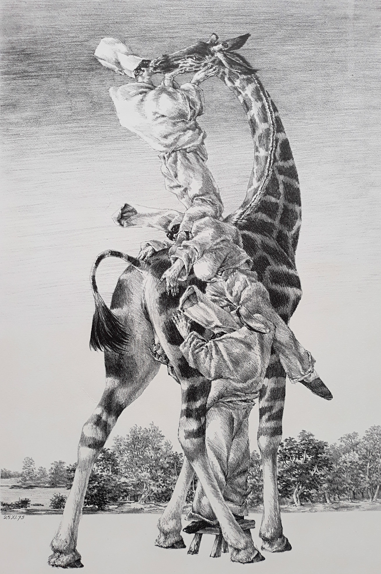 Peter Vos - Gevoelens, litho verkocht voor € 280!