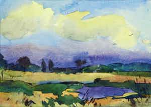 Ben van Voorn - Landschap verkocht voor € 50!