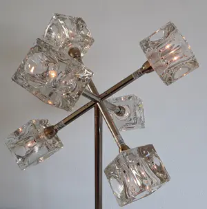 Niet of onleesbaar gesigneerd - Zware vintage designlamp "Ice Cubes Star" kopen? Bied vanaf 1!