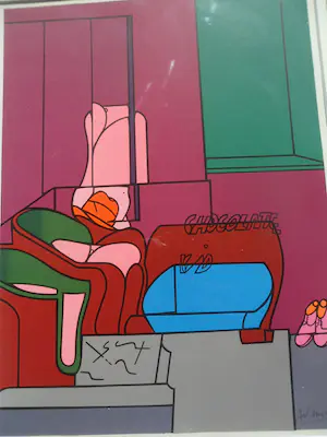 Valerio Adami - Litho. Titel , Chocolatc kid kopen? Bied vanaf 45!