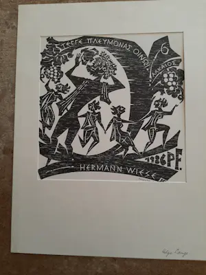 Helga Lange - Houtsnede, Herman Wiesse kopen? Bied vanaf 20!