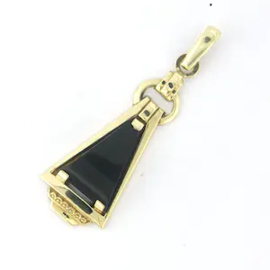 Gele BWG (333) hanger bezet met onyx kopen? Bied vanaf 90!