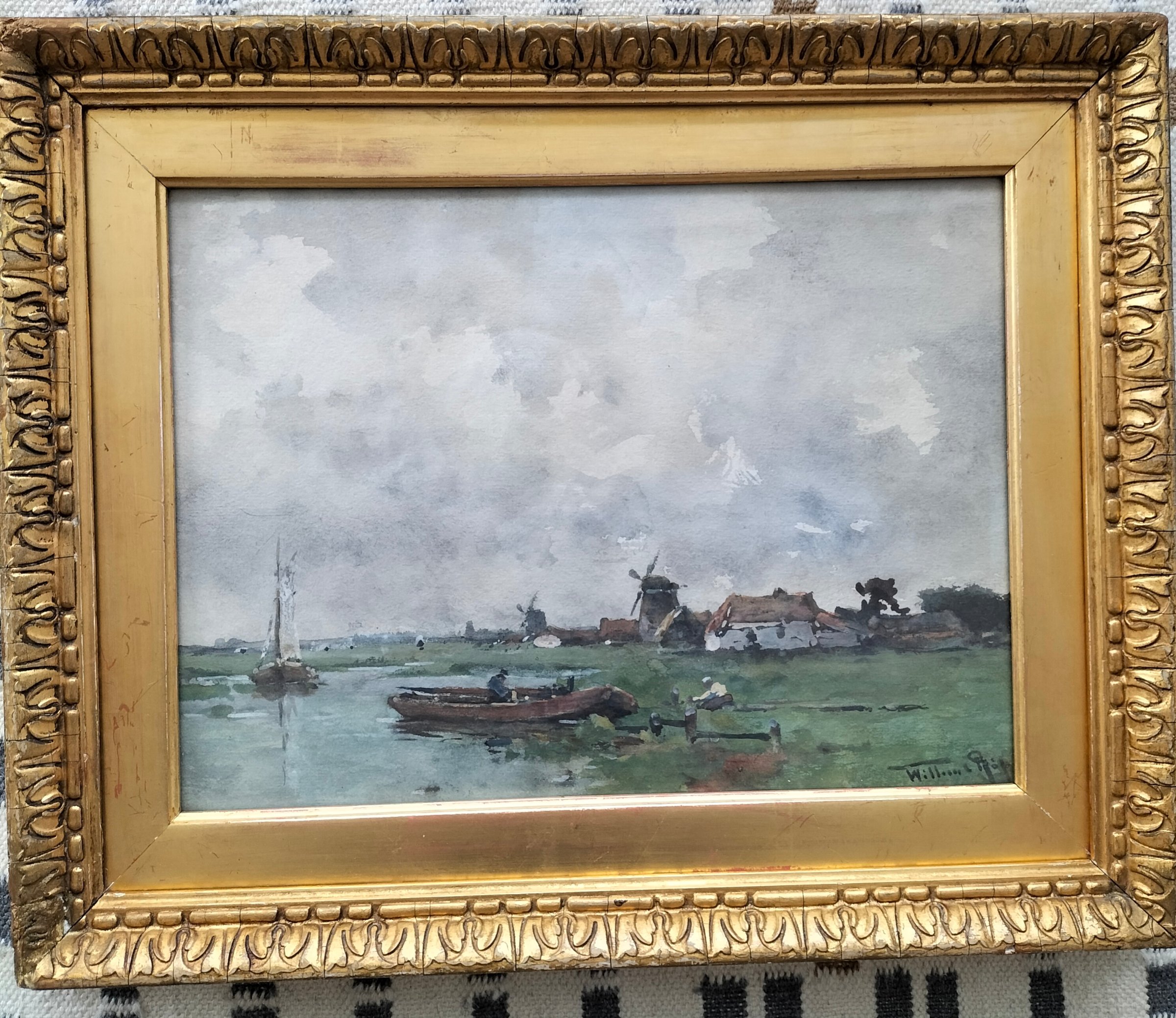 Willem Rip - Hollands landschap kopen? Bied vanaf 450!
