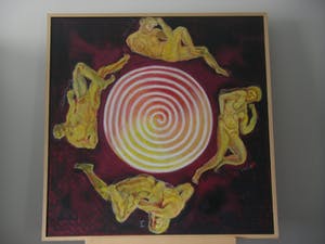 Niet of onleesbaar gesigneerd - Circle of Life (groot werk) kopen? Bied vanaf 1!