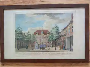 Pieter Fouquet - Gezicht van het jongens-wees-huys der Roomsch-gezinden, te Amsterdam kopen? Bied vanaf 80!