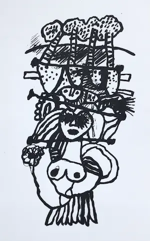 Corneille - Totem Woman - proefdruk - kopen? Bied vanaf 150!
