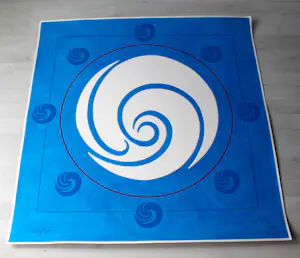 Jack Youngerman - "Galaxy Blue" - Serigraphie - Auflage von 75 - handsigniert - (93 x 91 cm) kopen? Bied vanaf 500!
