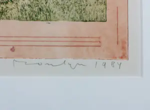 Jan Montyn - Ets, Zonder titel - Ingelijst kopen? Bied vanaf 50!