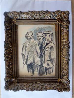 Jan van Bloppoel - 3 mannen aan de praat verkocht voor € 40!