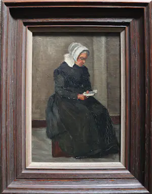 Niet of onleesbaar gesigneerd - Lezende vrouw kopen? Bied vanaf 10!