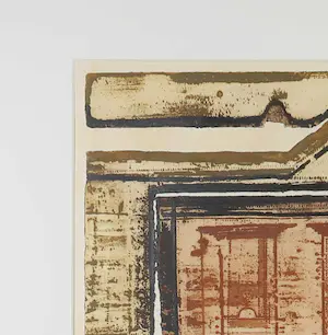 Anne Huitema - Ets en aquatint, Gevel - Ingelijst kopen? Bied vanaf 35!