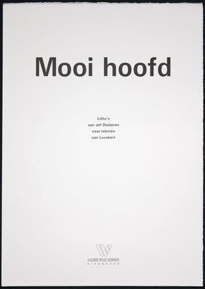 Jef Diederen - 7 Litho's naar teksten van Lucebert kopen? Bied vanaf 1!