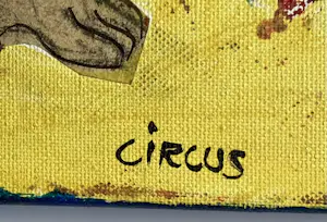 Ruud Cornelisse - acrylverf op doek & gemengde techniek - Circus - gesigneerd kopen? Bied vanaf 69!